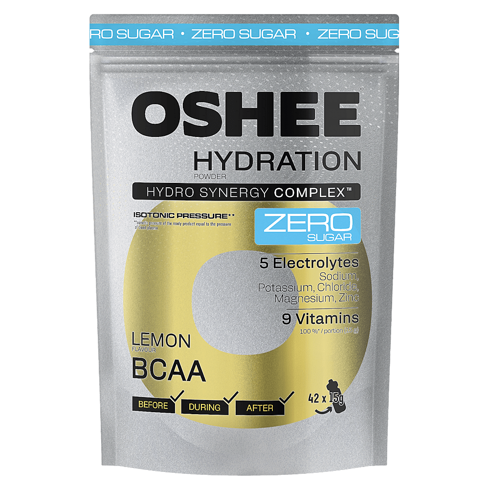 OSHEE Hydration zero powder citrón + BCAA 630 g