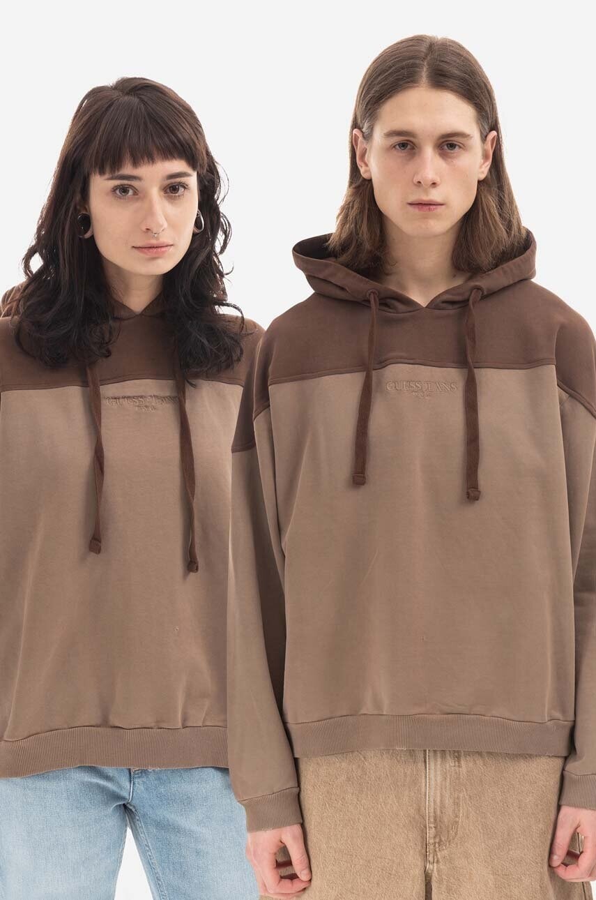 Guess U.S.A. Bavlnená mikina Guess Two Tone Hoodie