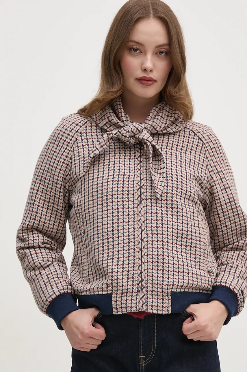 Pepe Jeans Bunda s prímesou vlny Pepe Jeans BRIDGET