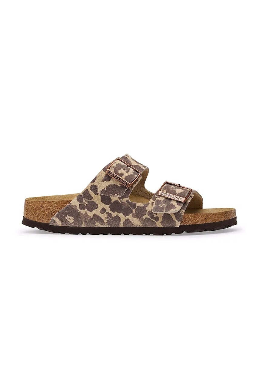 Birkenstock šľapky dámske semišové Arizona Suede Leather Leopard