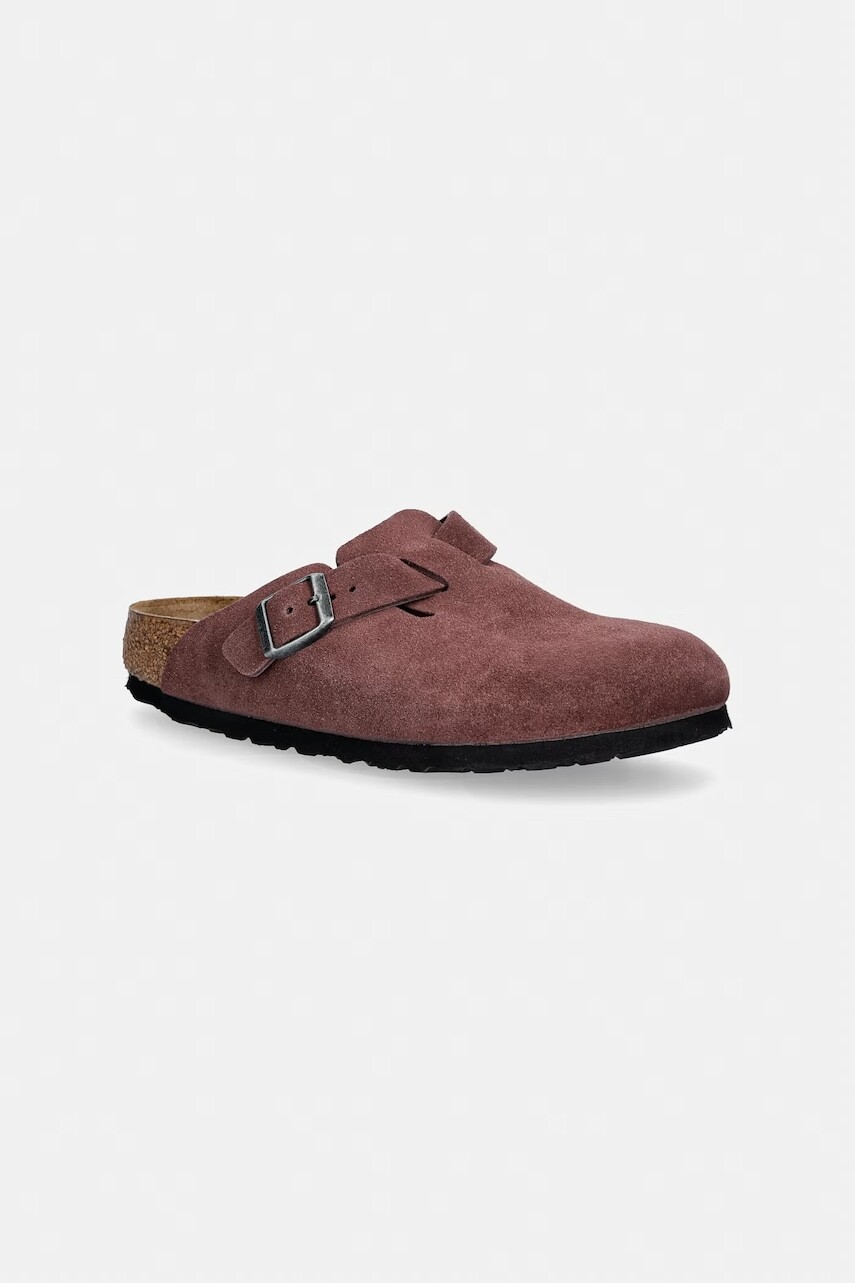 Birkenstock šľapky mules detské semišové Boston