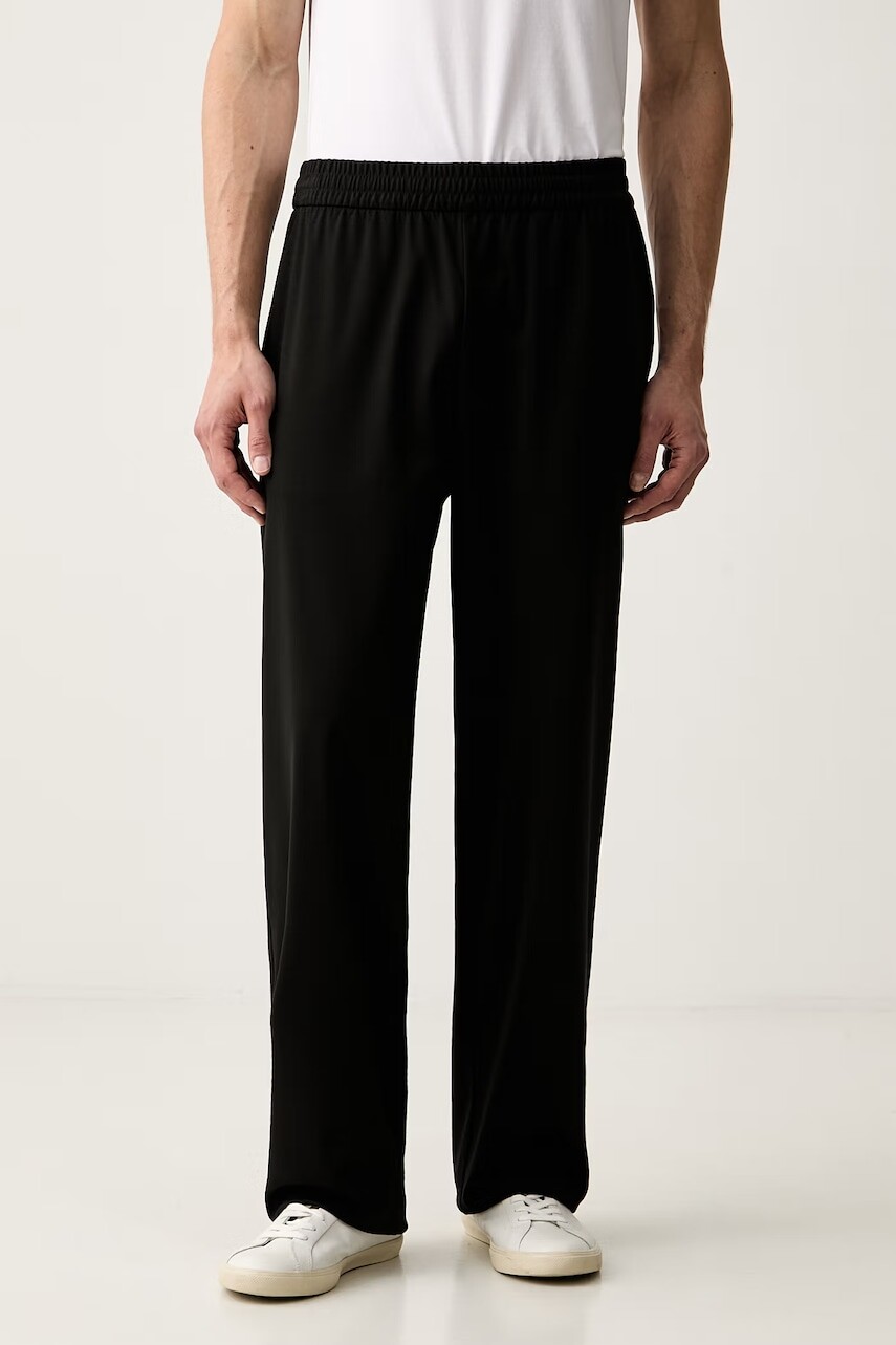 Emporio Armani nohavice pánske s lyocellom