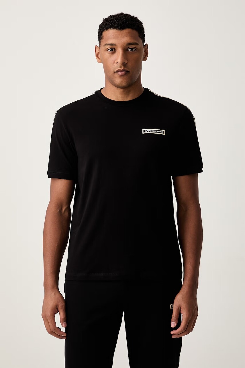 EA7 Emporio Armani tričko pánske bavlnené s elastanom