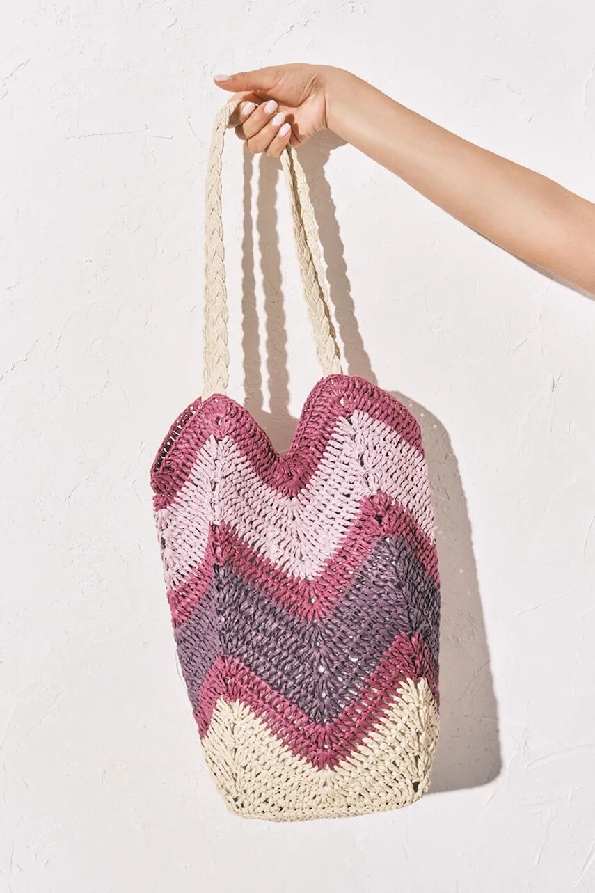 women'secret kabelka typu tote dámska pletená