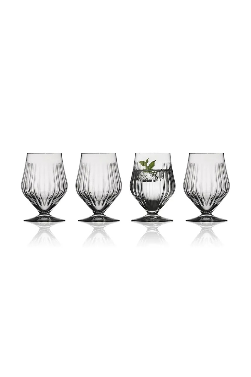 Lyngby Glas sada pohárikov na vodu z farebného skla 400 ml