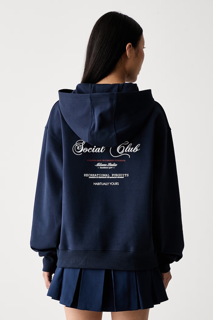 Iceberg mikina na zips s kapucňou dámska s bavlnou