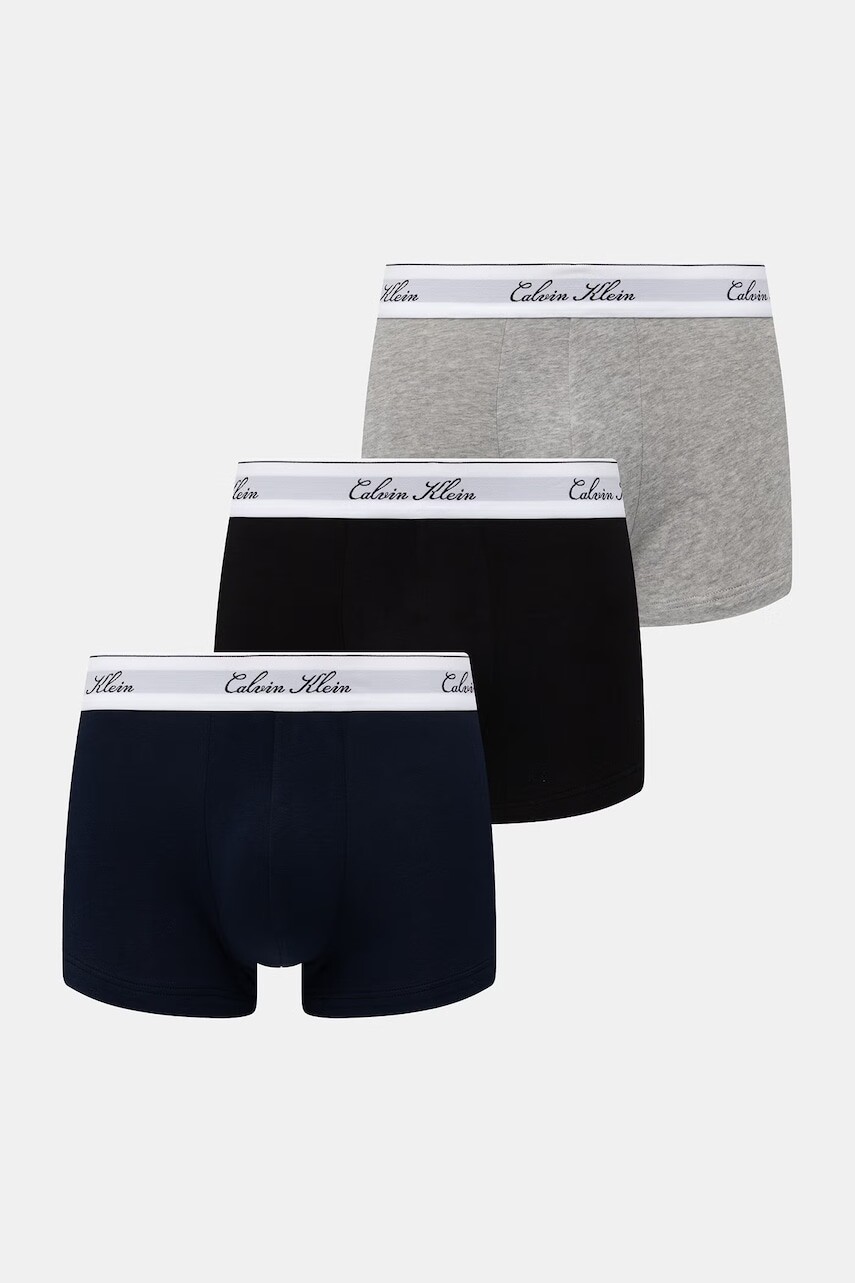 Calvin Klein Underwear priliehavé boxerky pánske bavlnené s elastanom 3-pak