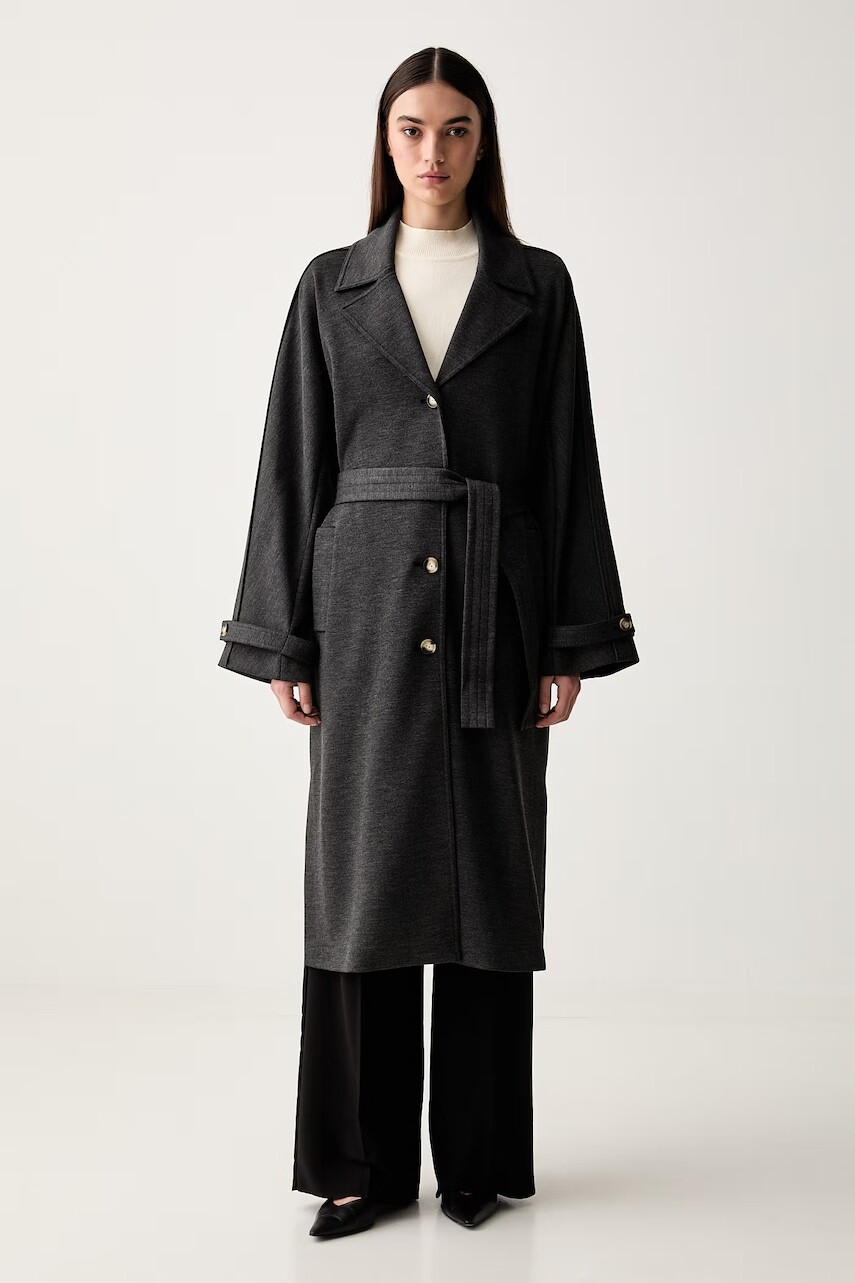 MM by Max Mara plášť dámsky s viskózou MMLESPOSTO