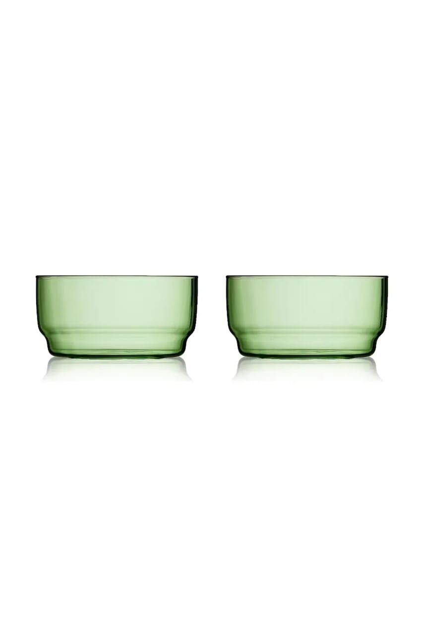 Lyngby Glas sada mištičiek z farebného skla 12 cm