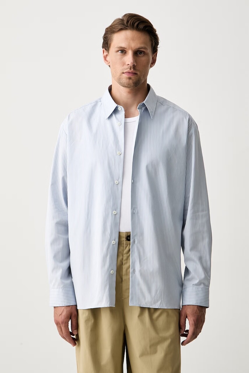 A.P.C. košeľa pánska bavlnená chemise malo sans poche