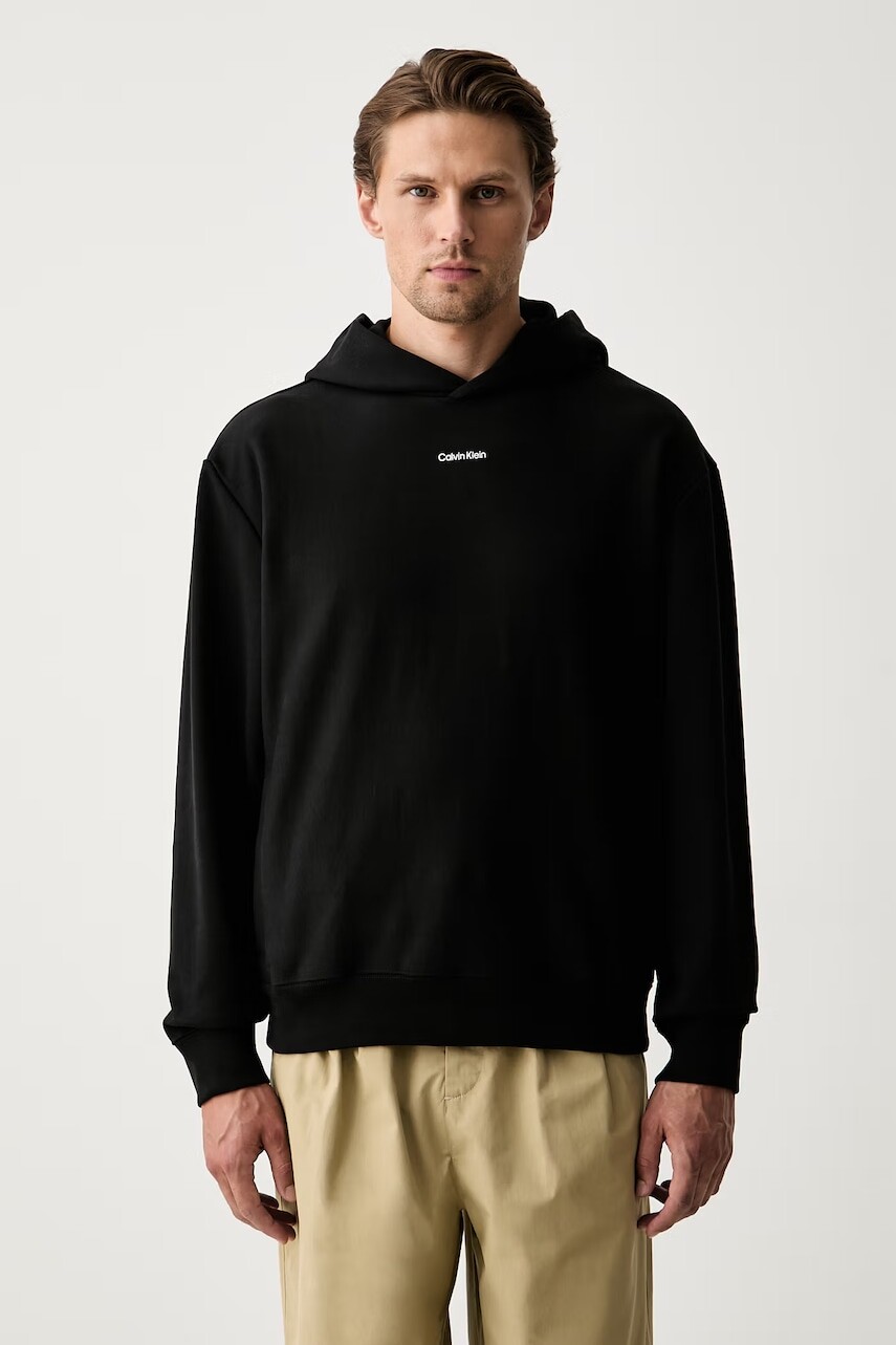 Calvin Klein mikina s kapucňou pánska s bavlnou