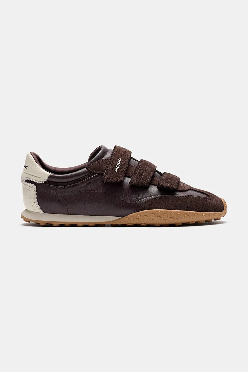 Hoff BRIDGE VELCROS CHOCOLATE sneakers dámske kožené