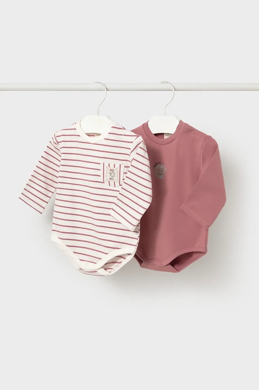 Mayoral Newborn body detské s bavlnou 2-pak