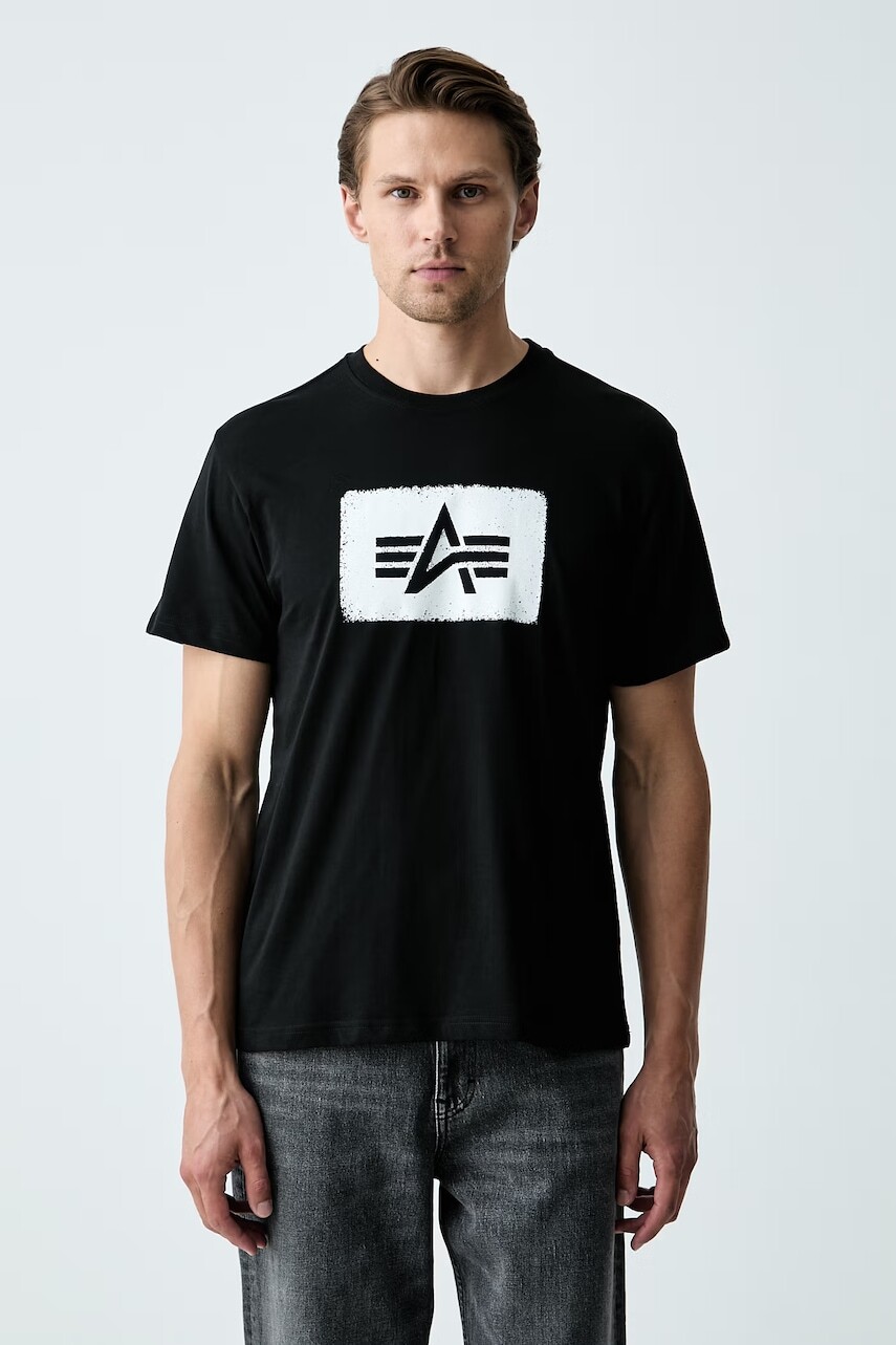 Alpha Industries tričko pánske bavlnené Washed Out