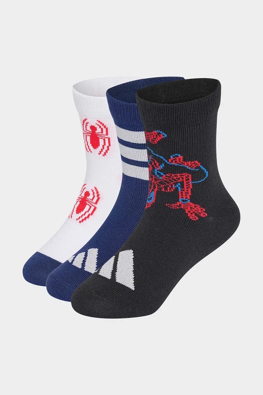 adidas Performance ponožky detské MARVEL SPIDER-MAN 3-pak