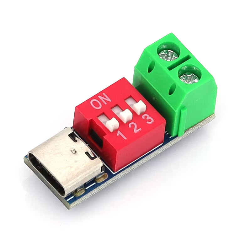 Power modul USB-C PD s nastaviteľným napätím a prepínačom