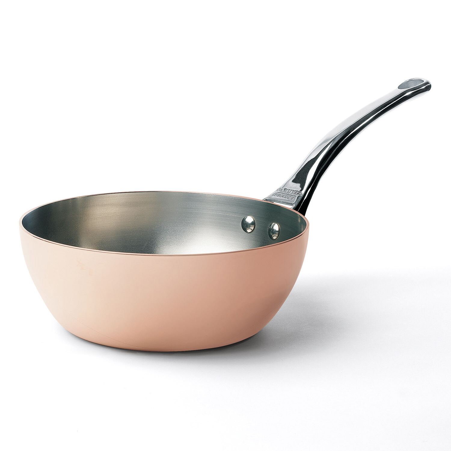 Kónická zaoblená medená panvica na indukciu Ø 20 cm Prima Matera de Buyer
