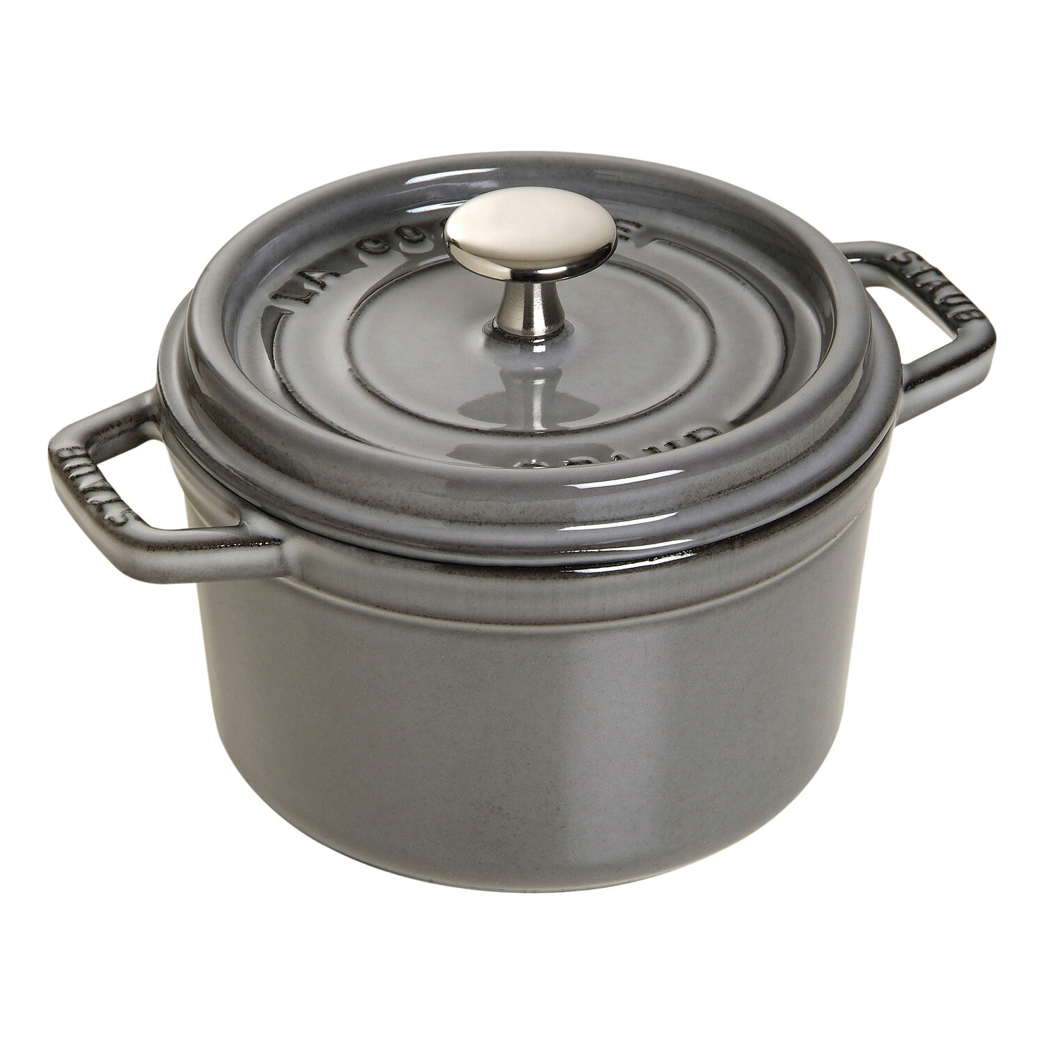 Okrúhly hrniec, grafitovo sivá O 14 cm Staub