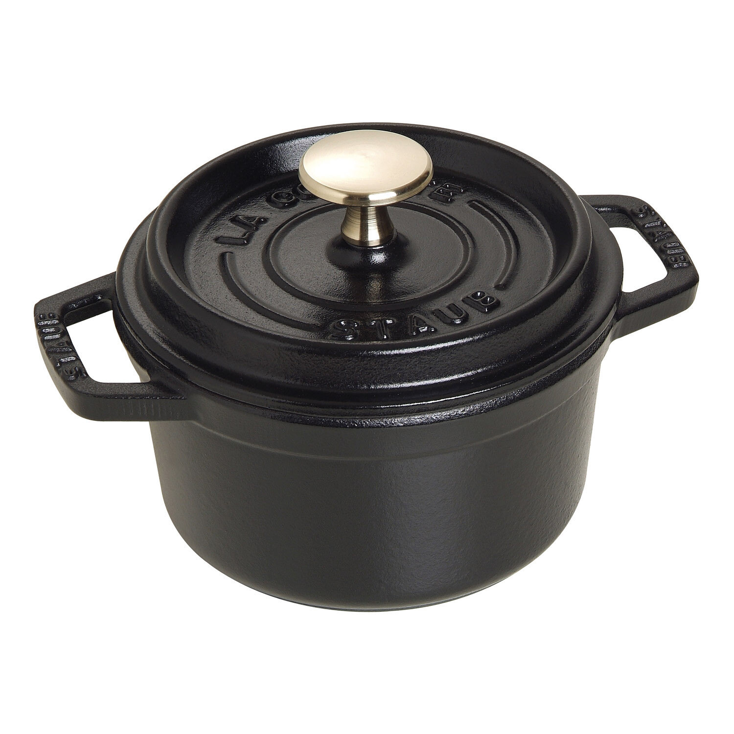 Okrúhly hrniec, čierna O 14 cm Staub