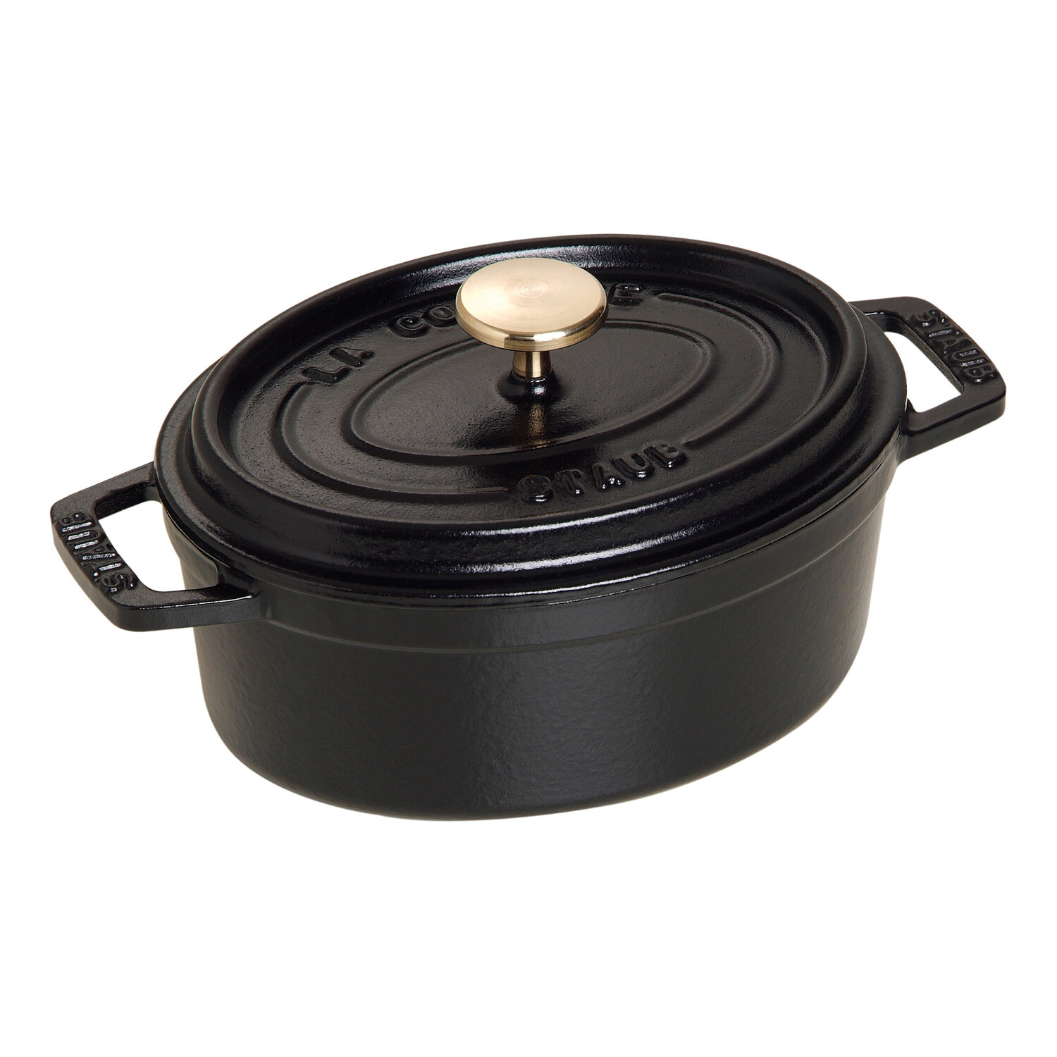 Oválny hrniec, čierna V 0,6 l Staub