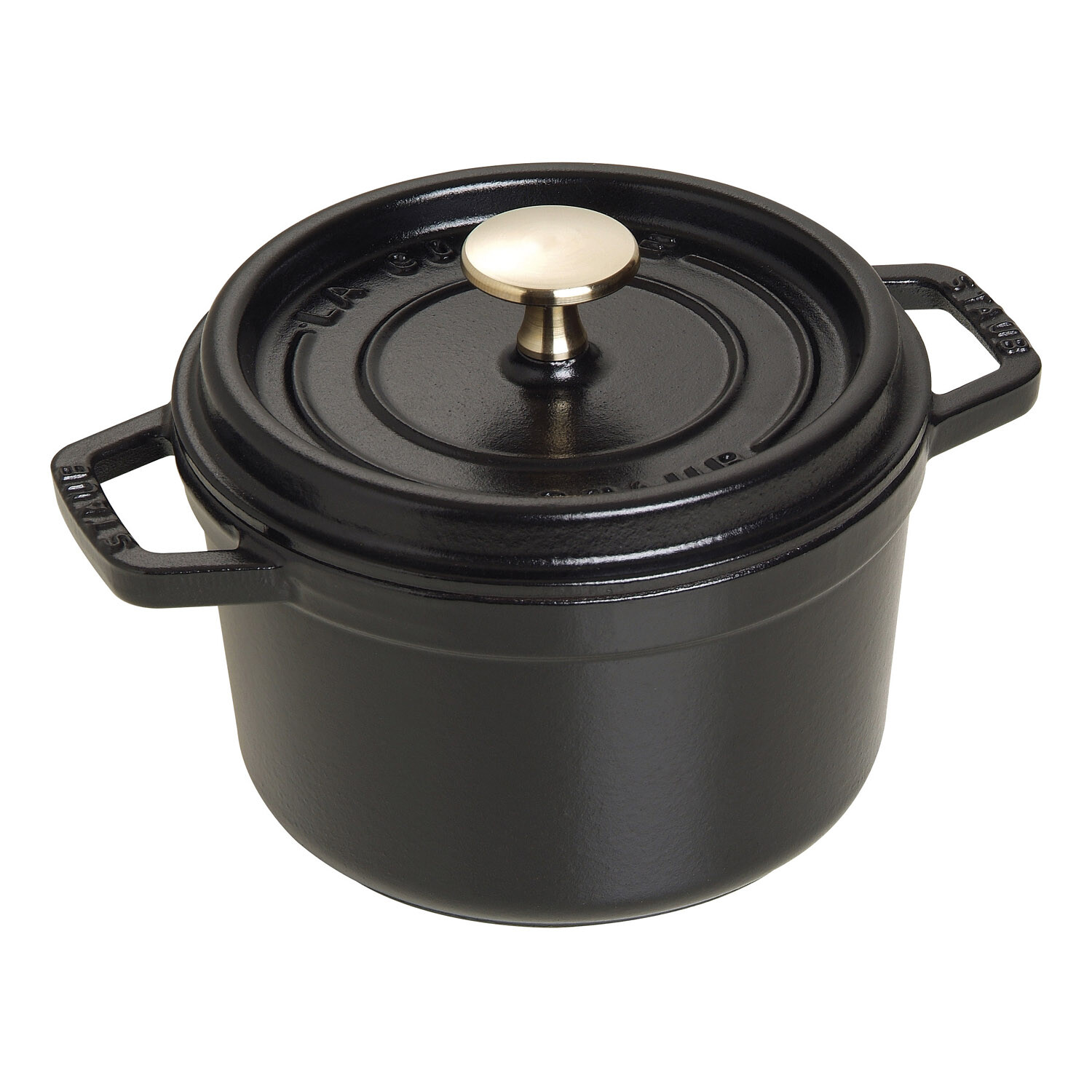 Okrúhly hrniec, čierna O 16 cm Staub