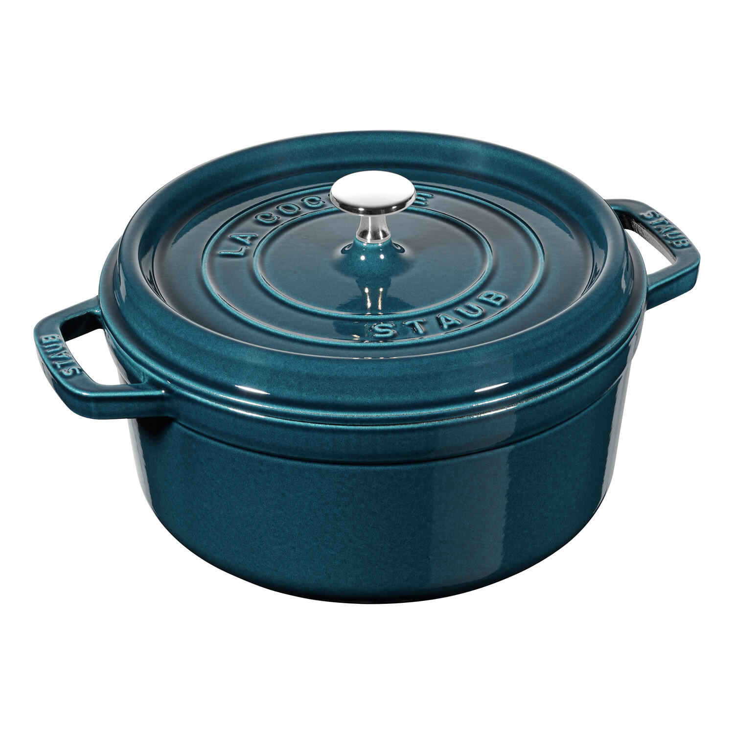 Okrúhly hrniec, morská modrá O 24 cm Staub