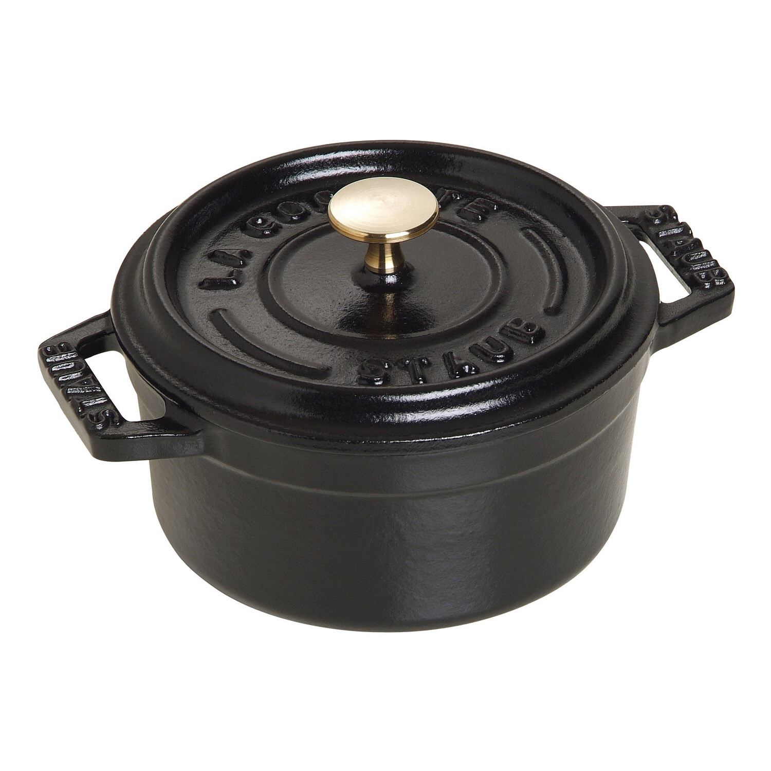 Okrúhly hrniec, čierna O 10 cm Staub