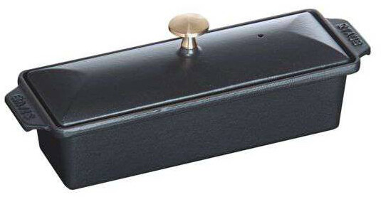 Terina s pokrievkou na hrniec 30 x 11 cm čierna Staub