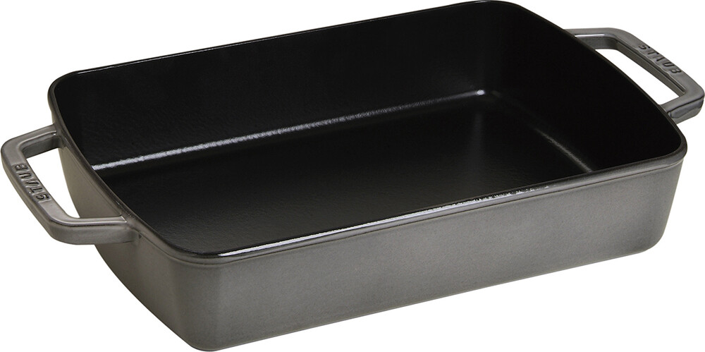 Liatinový pekáč grafitovo sivý 30 x 20 cm Staub