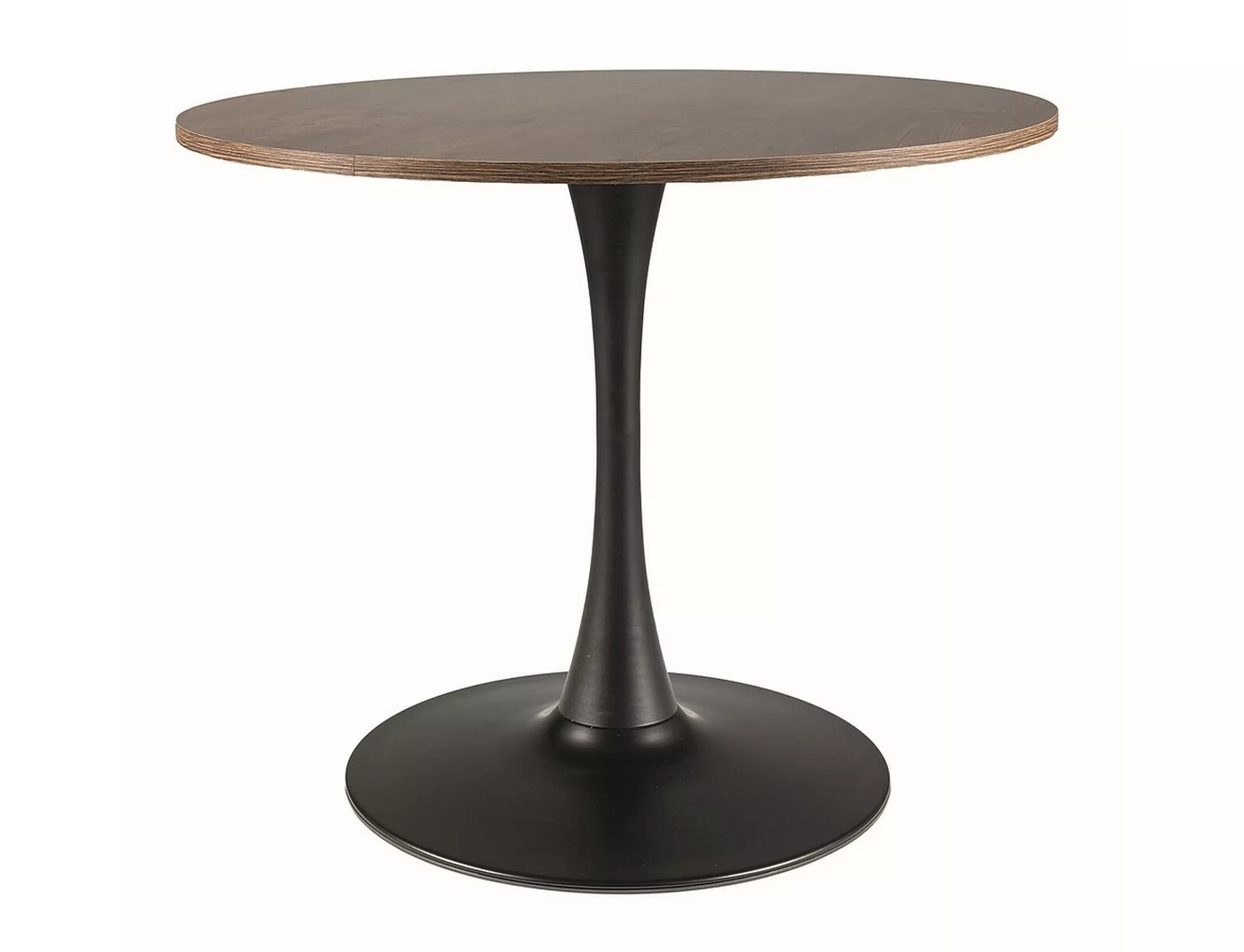 Okrúhly jedálenský stôl Amadeo 90 cm orech/čierna
