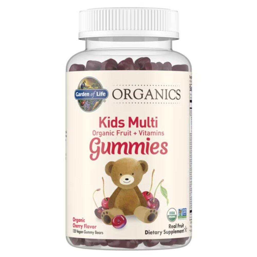 Organické multivitamíny pre deti na cmúľanie s príchuťou čerešne Garden of Life 120ks