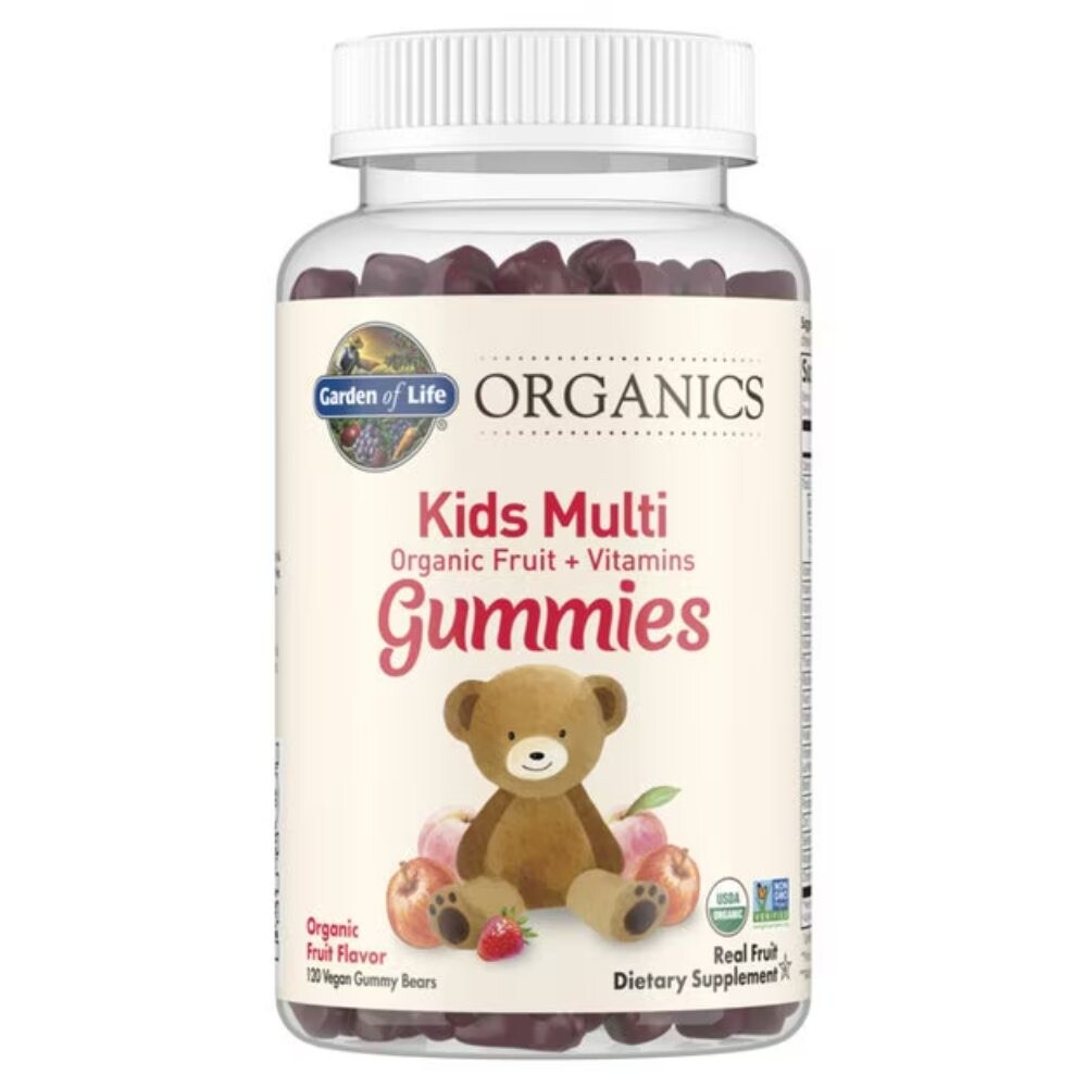 Organické multivitamíny pre deti na cmúľanie gumíky Garden of Life 120ks