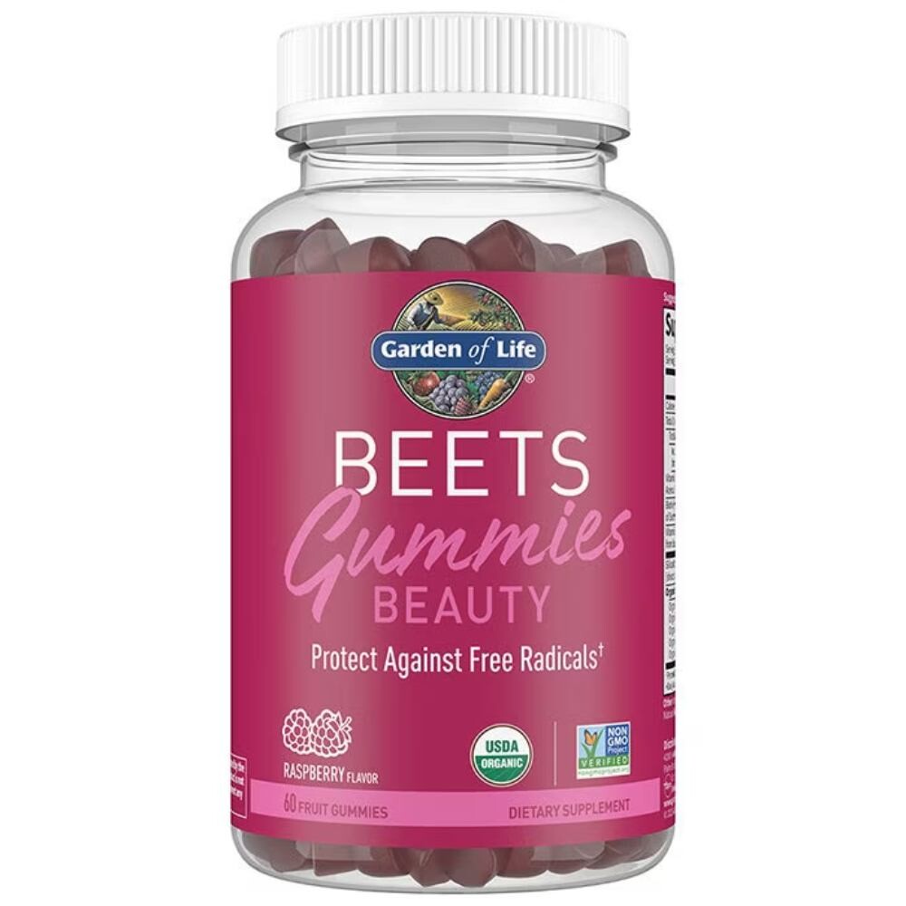 Beets Beauty malinové gumíky Garden of Life 60ks