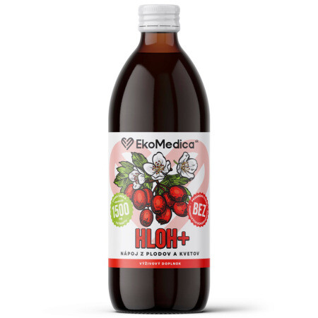 EKOMEDICA SK HLOH+ nápoj z plodov a kvetov 500 ml