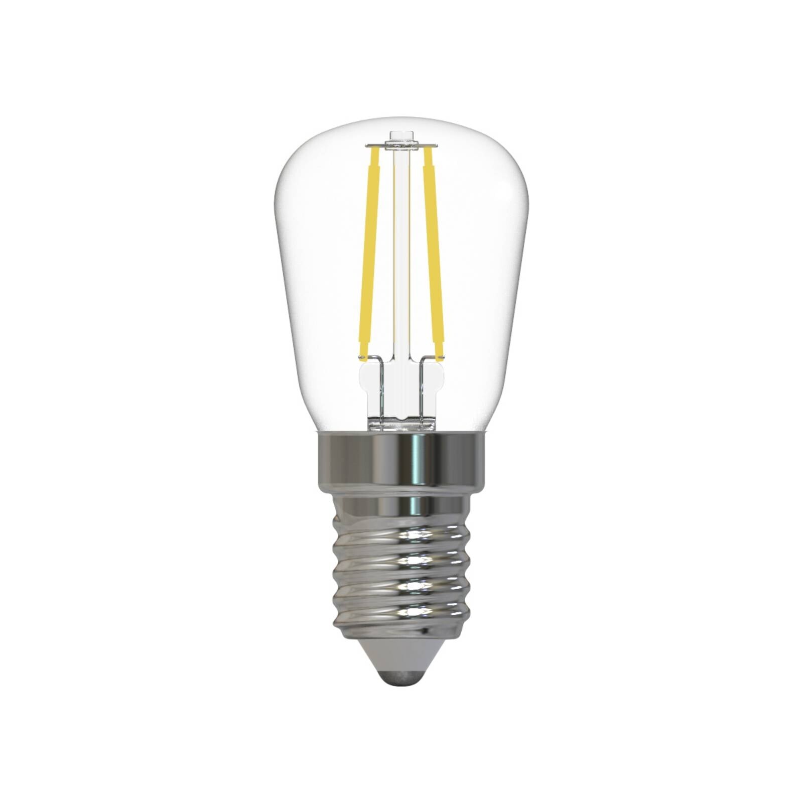 LED žiarovka PRIOS E14 ST26, 1,5 W, 2 700 K, sklo