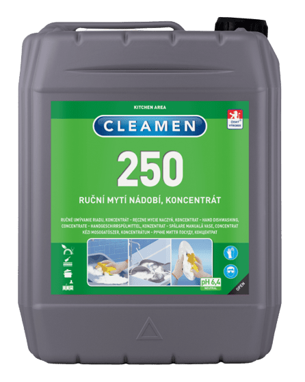 CLEAMEN 250 - Koncentrát na ručné umývanie riadu 5 l