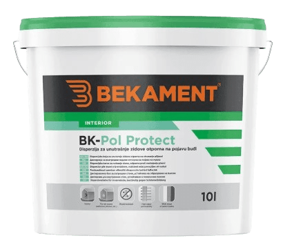 BK-POL PROTECT - Protiplesňová interiérová matná farba biela, 5 L