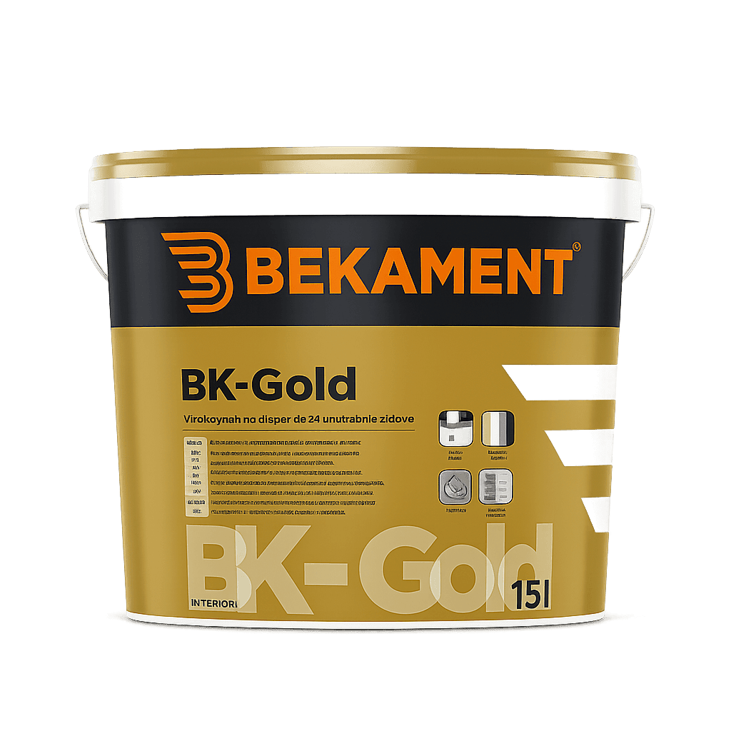 BK-GOLD - Umývateľná interiérová farba (biela, 10 L)