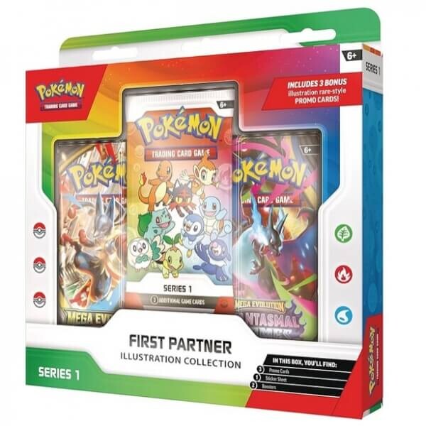 Nintendo Pokémon First Partner Illustration Collection - Series 1
