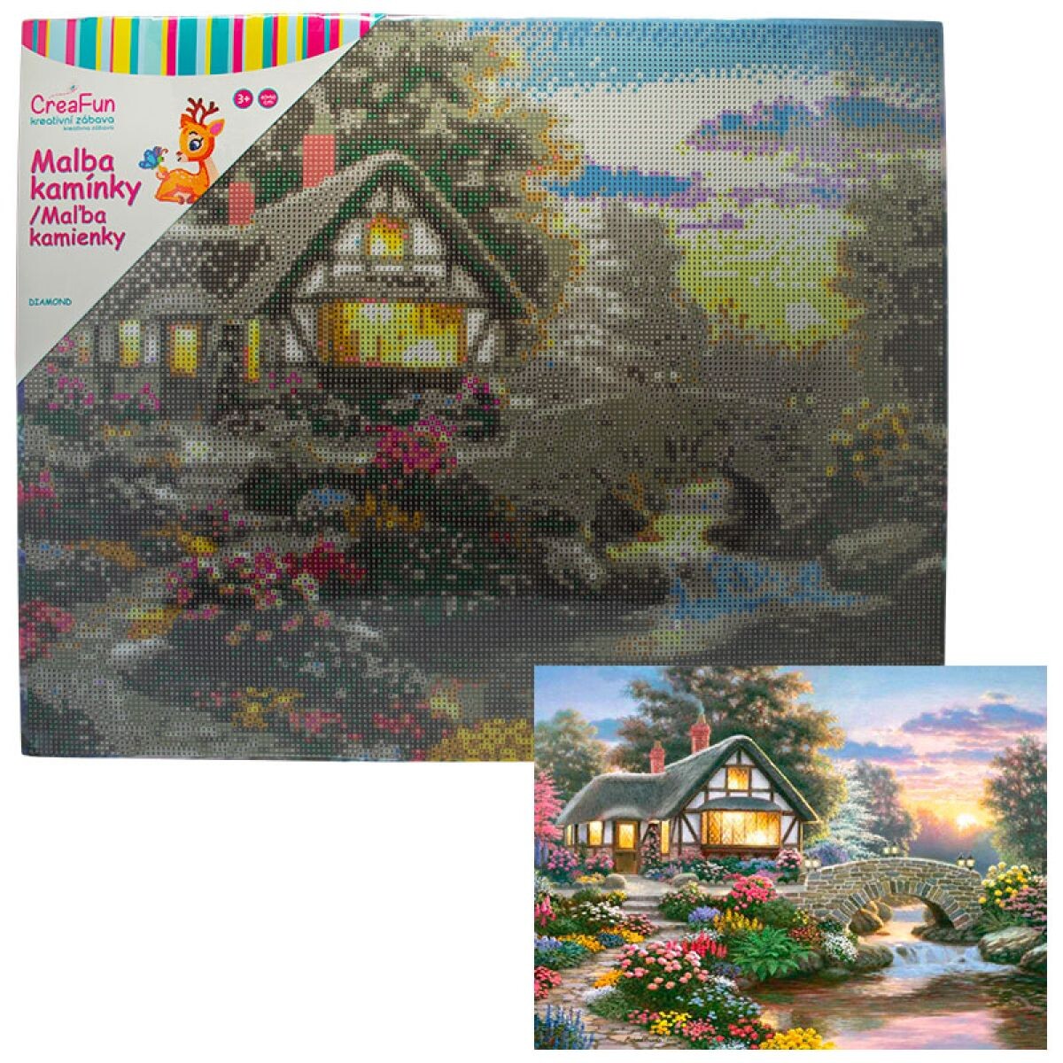 Sparkys Diamantové maľovanie - Kúzelná záhradka 40 x 50 cm
