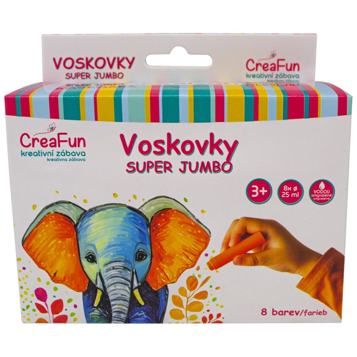 Sparkys CreaFun - Voskovky Super Jumbo 8 farieb