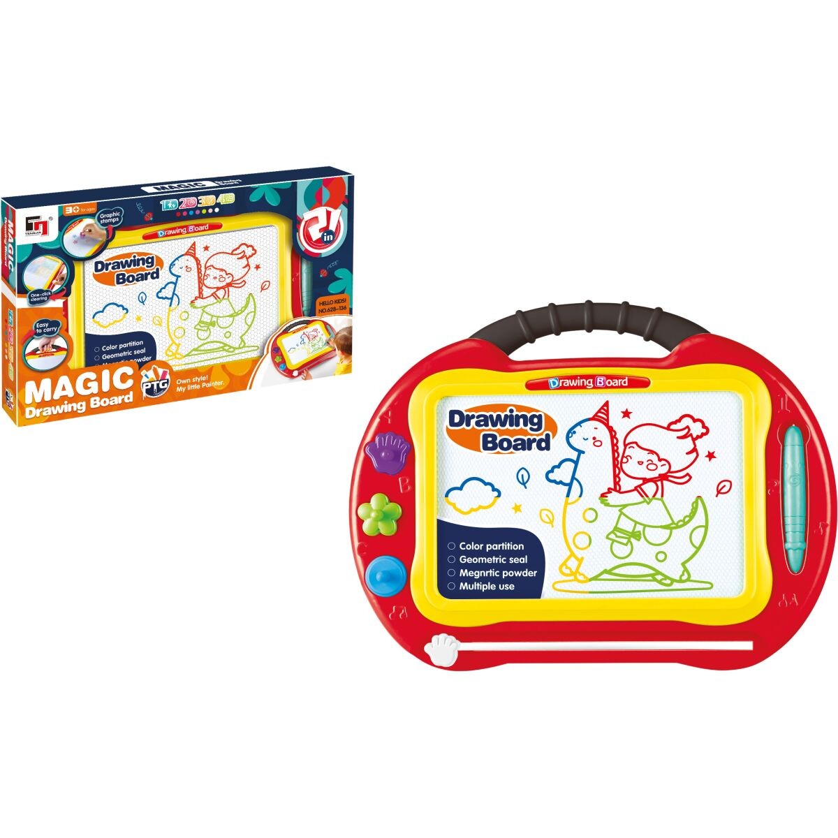 Sparkys Magnetická kresliaca tabuľa stredná MAGIC farebná