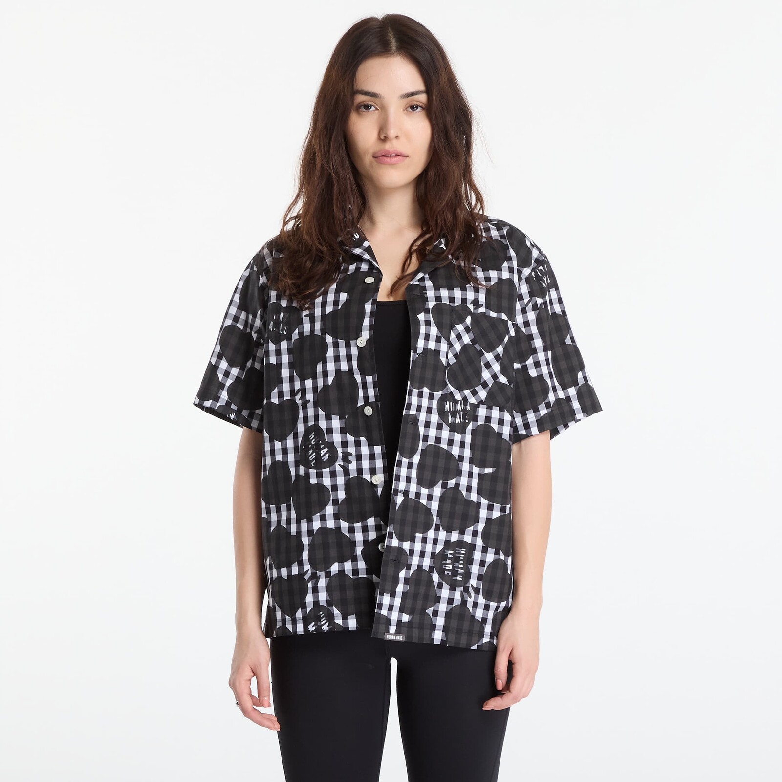 Košeľa HUMAN MADE Heart Gingham Check Shirt UNISEX Black M