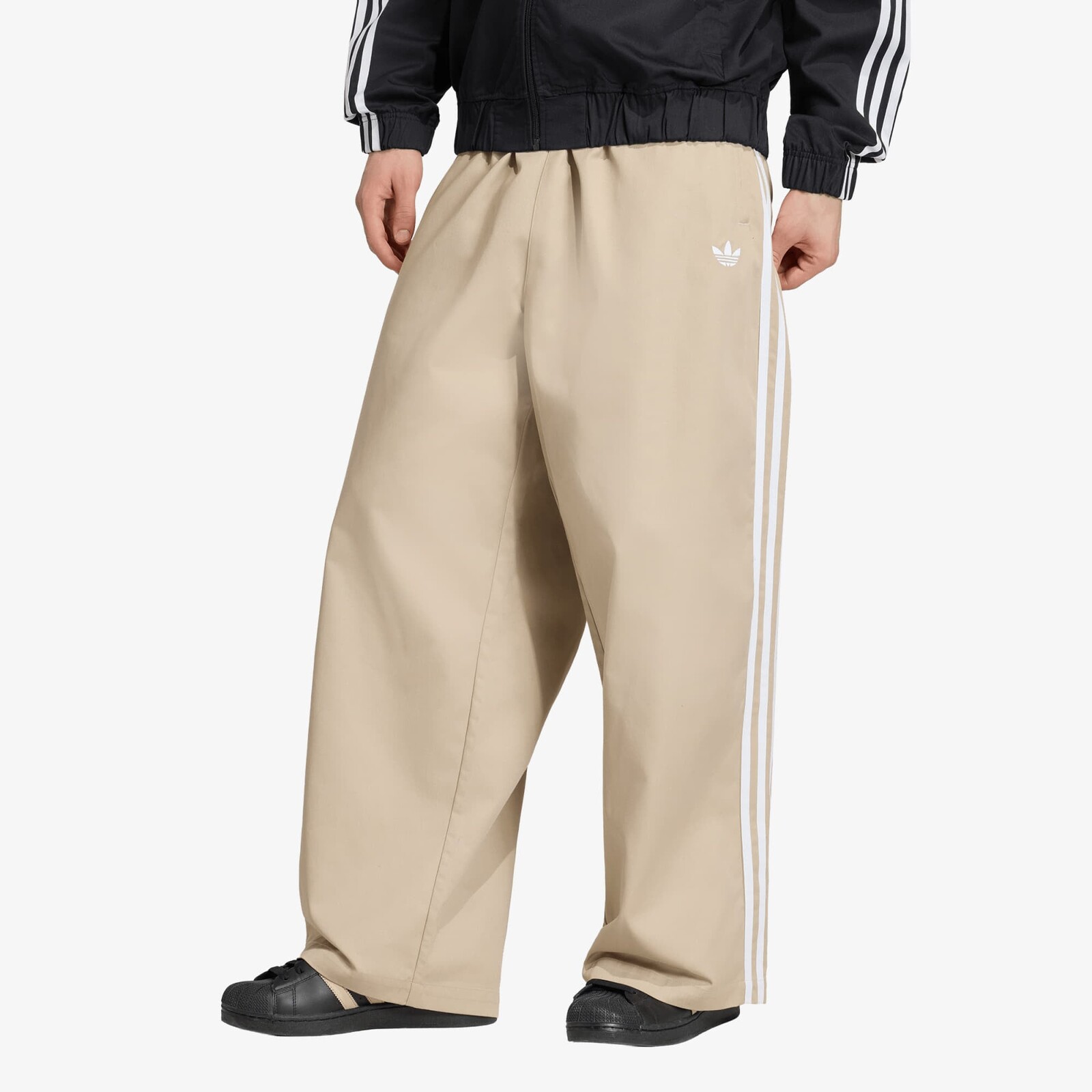 Kalhoty adidas Adicolor SST Cotton Twill Pants Khaki Three L