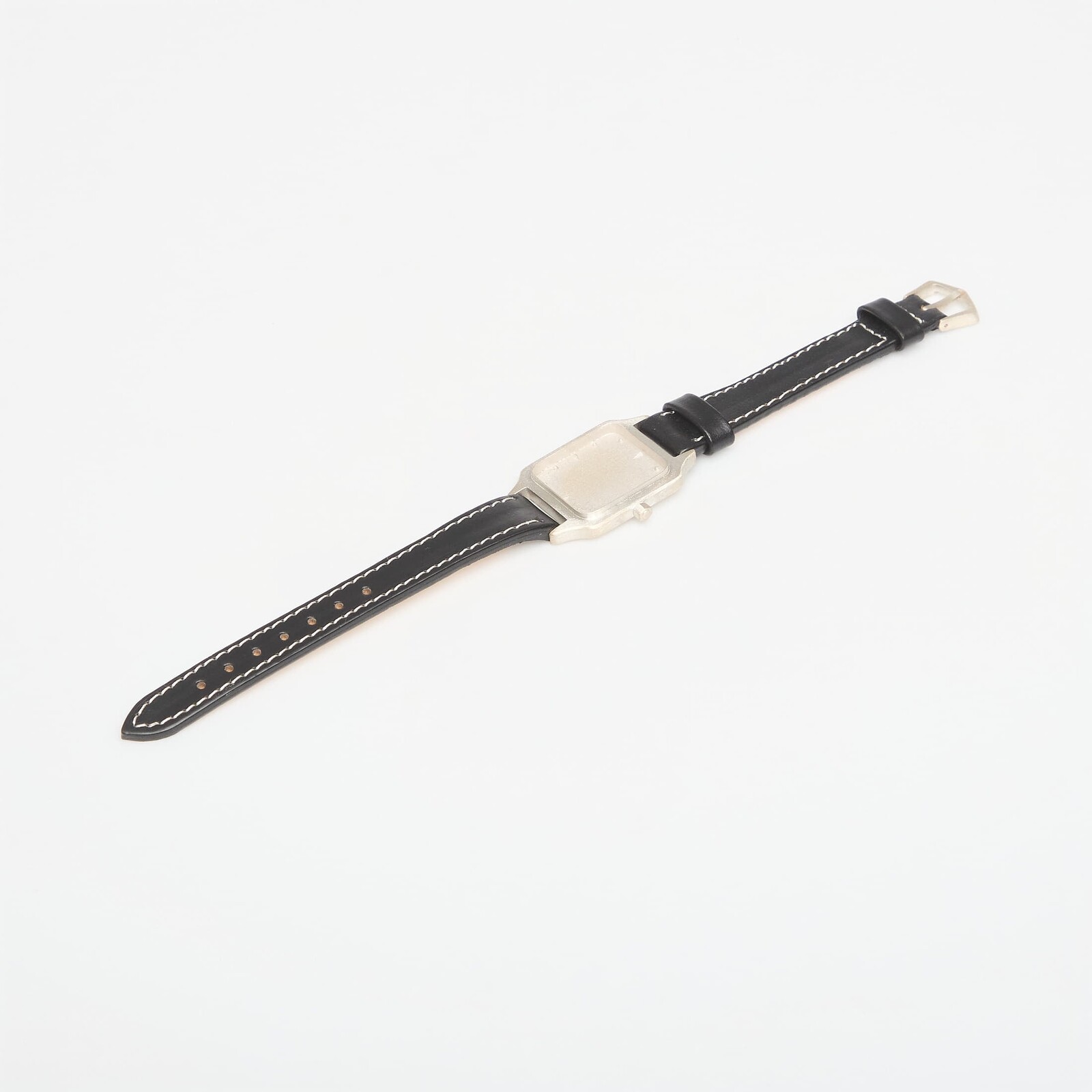 Hodinky OUR LEGACY No Time Watch Sterling Silver Black Strap Universal