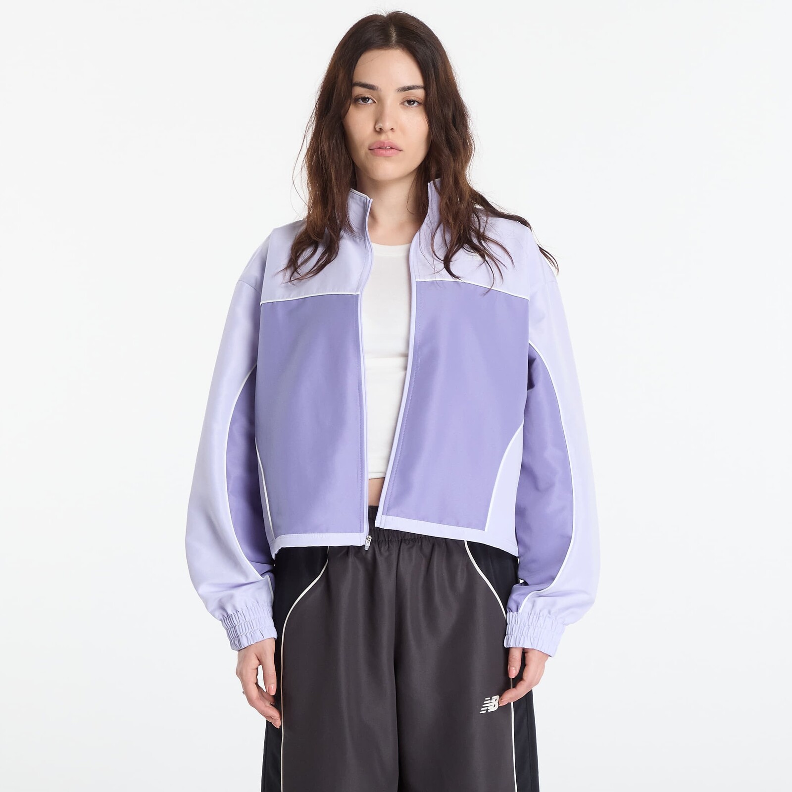 Bunda New Balance Trackside Woven Jacket Dark Smoked Violet L