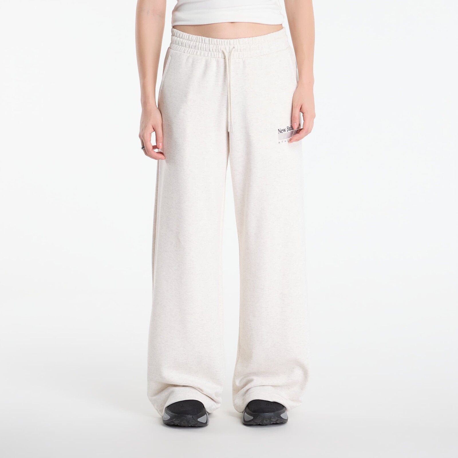 Tepláky New Balance Trackside French Terry Pant Linen Heather S