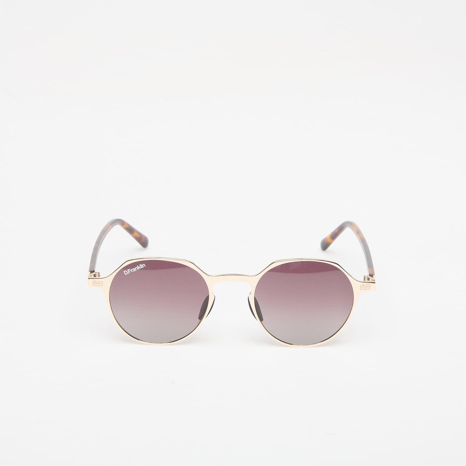 Slnečné okuliare D.Franklin Ultra Light S Round Metal Gold/ Gradient Brown Universal