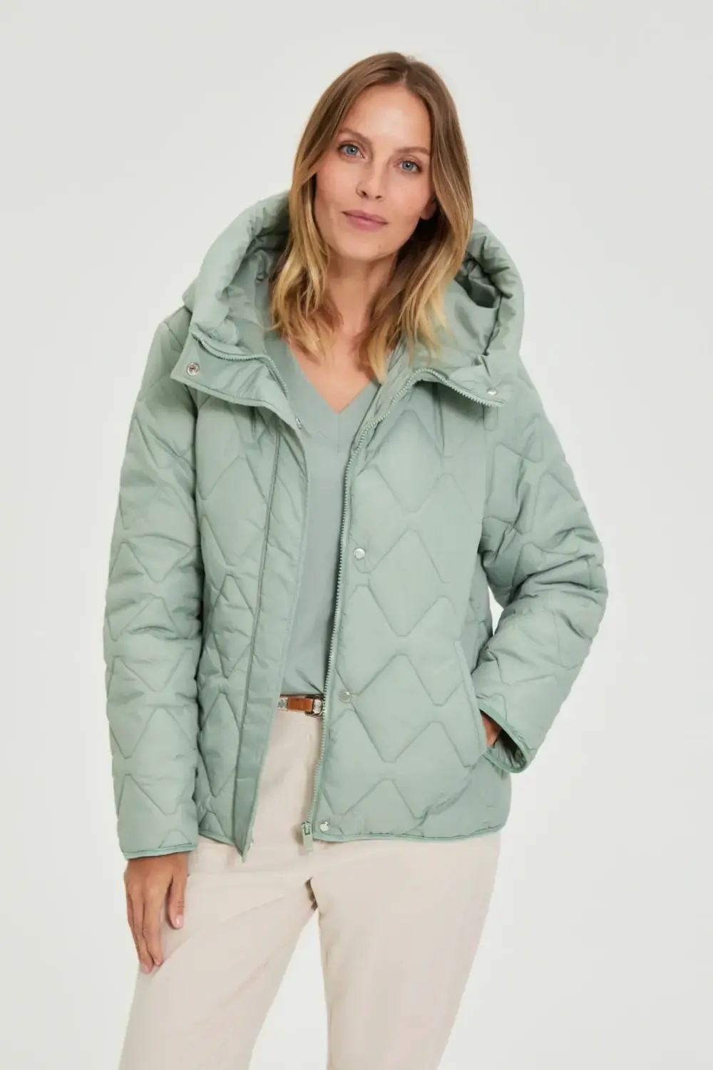 Dámska bunda Marisse L-KU-4900 OLIVE