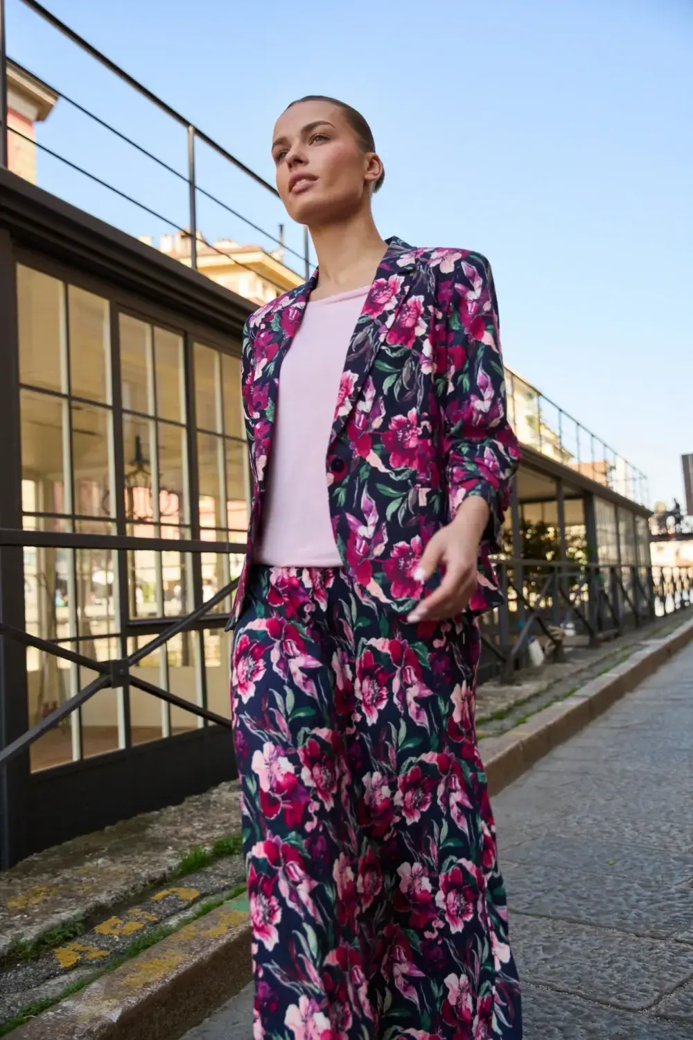 Marisse dámske sako L-MR-4915 v námorníckej farbe